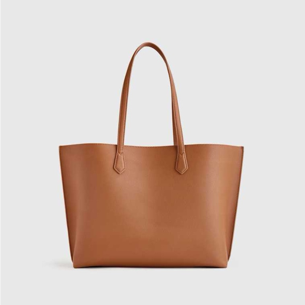 NWT Quince leather Tote Bag in Cognac Brown with dust bag